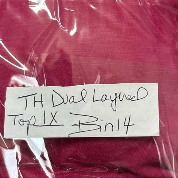 Tommy Hilfiger Women’s 1X Layered Collared Top Pink Blue Striped Preppy Casual - Picture 16 of 16